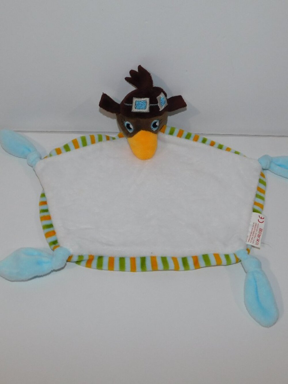 Swiss Air Airlines Brown Bird Security blanket Baby Lovey Nunu Soother Comforter